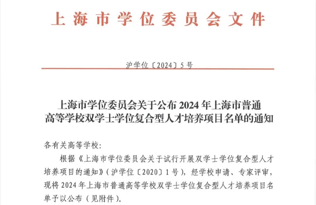2024年正式启动招生！ 丝瓜
新增四个“外语类专业+计算机科学与技术”双学士学位项目！