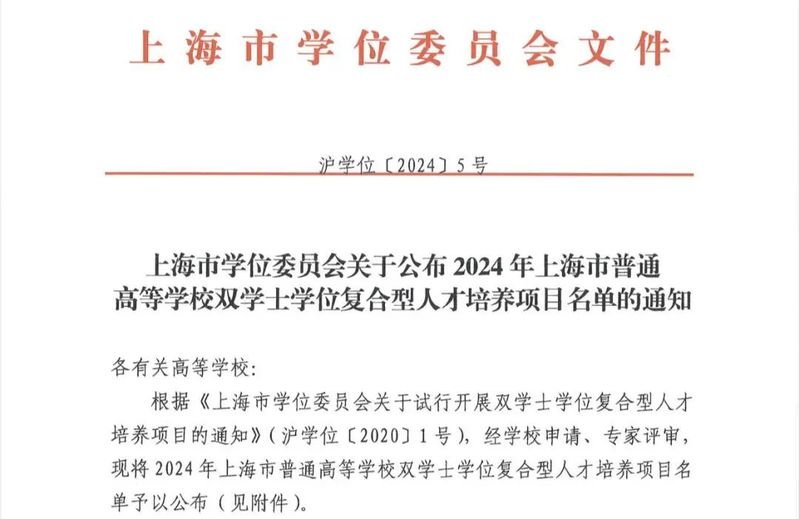 2024年正式启动招生！ 丝瓜
新增四个“外语类专业+计算机科学与技术”双学士学位项目！